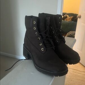 Timberland Women's Dark Brown Lace-Up Boots